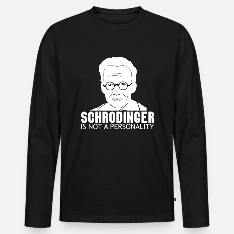 Physik Phyiker Quantenphysik - Männer Premium Bio Langarmshirt - Schwarz