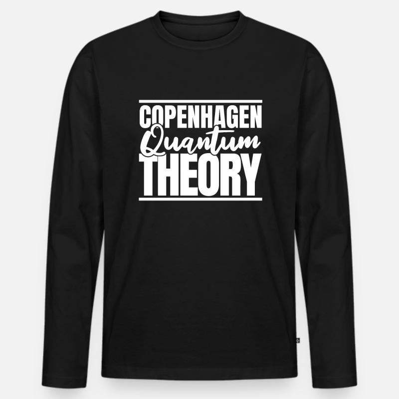 Physik Phyiker Quantenphysik - Männer Premium Bio Langarmshirt - Schwarz