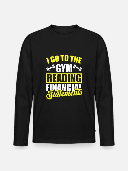 Comptable Conseiller fiscal Gymnase - T-shirt manches longues Premium bio Homme - noir