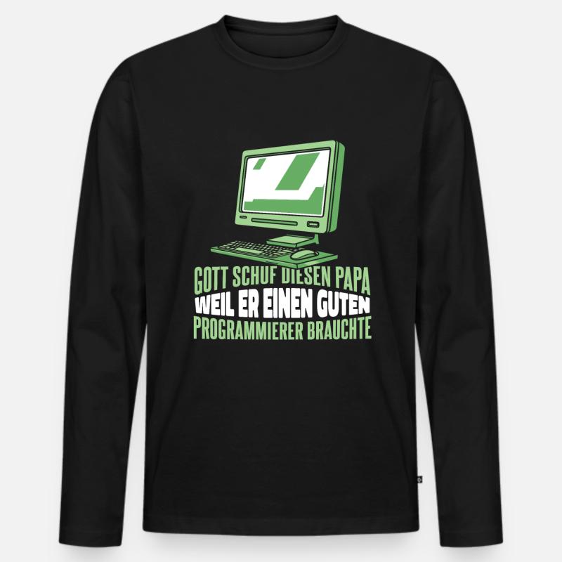 Entwickler Coder Programmierer Männer Premium Bio Langarmshirt