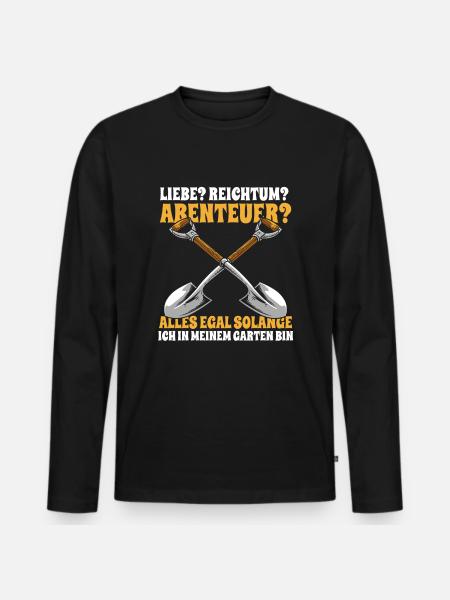 Hobby gardener garden - Men's Premium Organic Long Sleeve Shirt - black