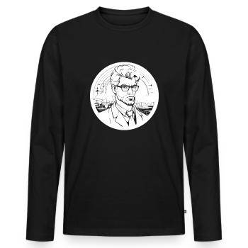Data Science Data Analyst - Männer Premium Bio Langarmshirt - Schwarz - Vorne - Nico (187cm)