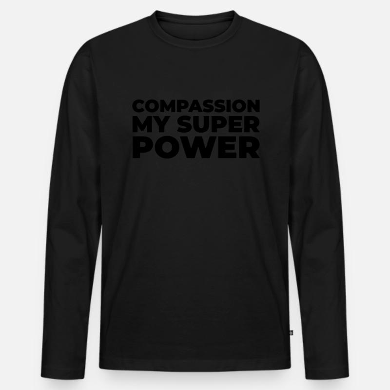 Krankenschwester - Männer Premium Bio Langarmshirt - Schwarz