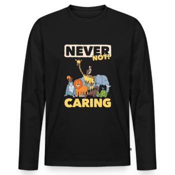 Tierpfleger Zoowärter - Männer Premium Bio Langarmshirt - Schwarz - Vorne - Nico (187cm)