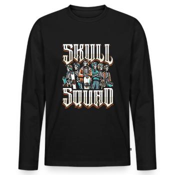 Snowboard Snowboarder - Men's Premium Organic Long Sleeve Shirt - black - Front - Nico (187cm)