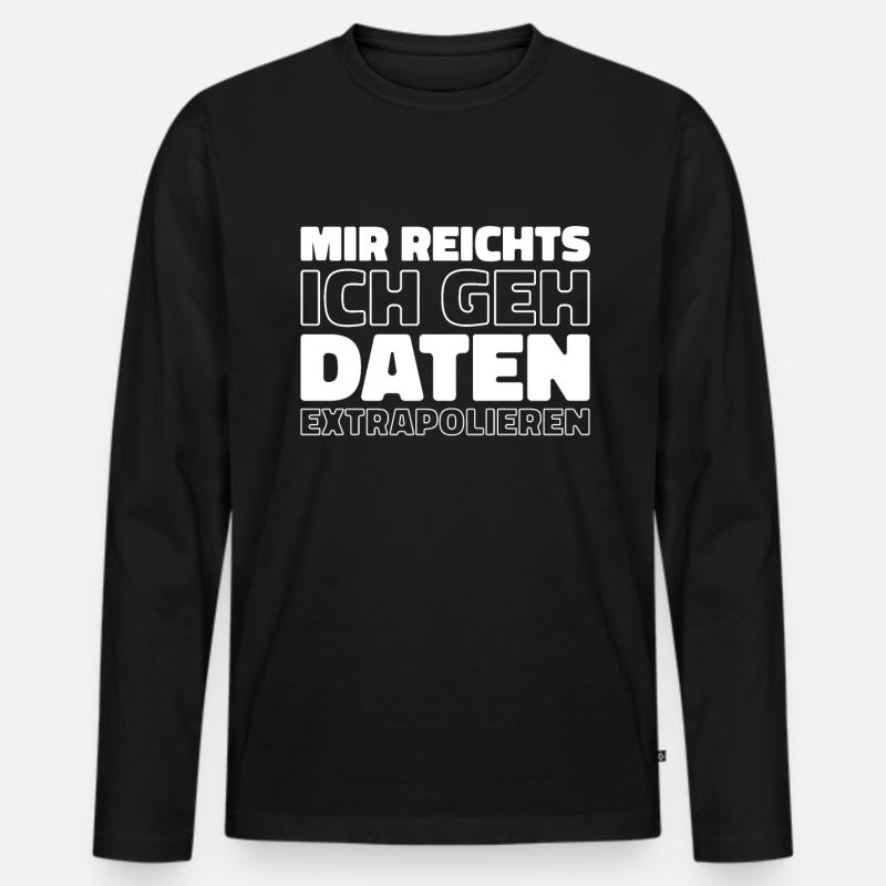 Data Science Data Analyst - Männer Premium Bio Langarmshirt - Schwarz