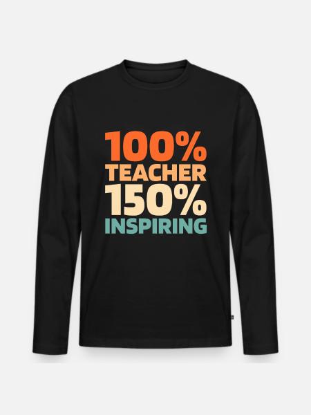 Teacher Pedagogue - Men's Premium Organic Long Sleeve Shirt - black