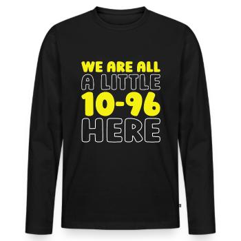 Emergency Call Control Center Operations Center - Men's Premium Organic Long Sleeve Shirt - black - Front - Nico (187cm)