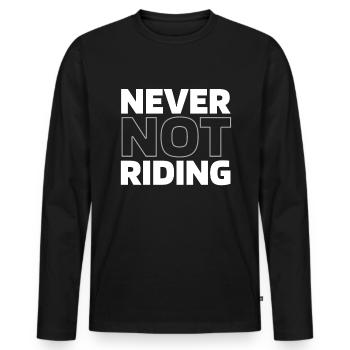 Snowmobile Snowmobile - Men's Premium Organic Long Sleeve Shirt - black - Front - Nico (187cm)