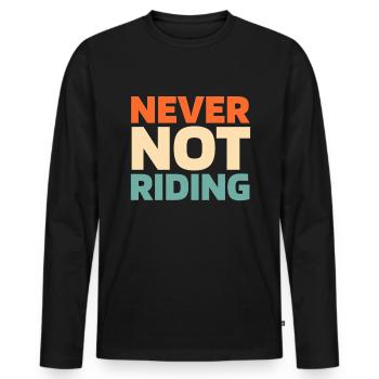 Jet Ski - Männer Premium Bio Langarmshirt - Schwarz - Vorne - Nico (187cm)
