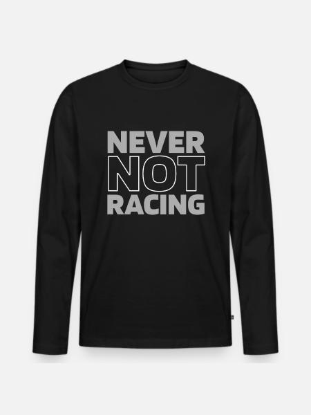 Course de dragsters - T-shirt manches longues Premium bio Homme - noir