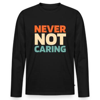 Tierpfleger Zoowärter - Männer Premium Bio Langarmshirt - Schwarz - Vorne - Nico (187cm)