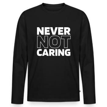 Tierpfleger Zoowärter - Männer Premium Bio Langarmshirt - Schwarz - Vorne - Nico (187cm)