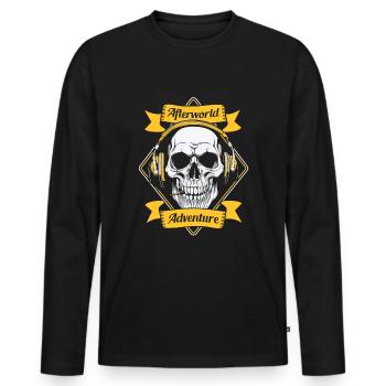 Emergency Call Control Center Operations Center - Men's Premium Organic Long Sleeve Shirt - black - Front - Nico (187cm)