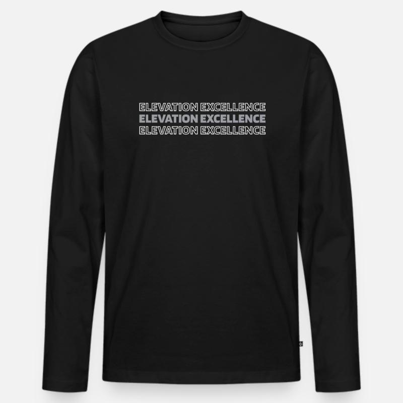 Elevator Elevator - Men's Premium Organic Long Sleeve Shirt - black