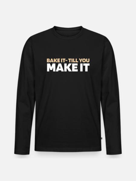 Sourdough bread - Men's Premium Organic Long Sleeve Shirt - black