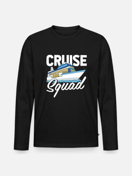 Cruise - Men's Premium Organic Long Sleeve Shirt - black