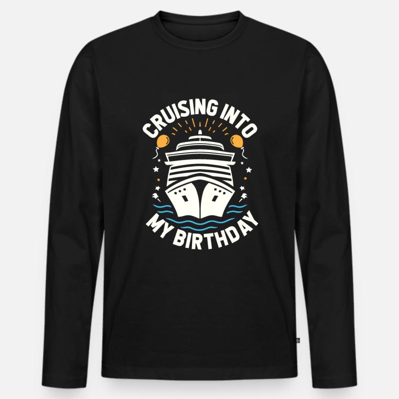 Kreuzfahrt - Männer Premium Bio Langarmshirt - Schwarz