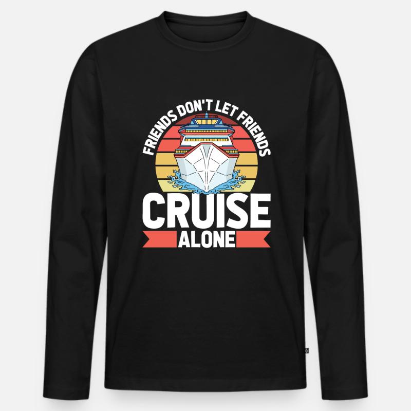 Kreuzfahrt - Männer Premium Bio Langarmshirt - Schwarz