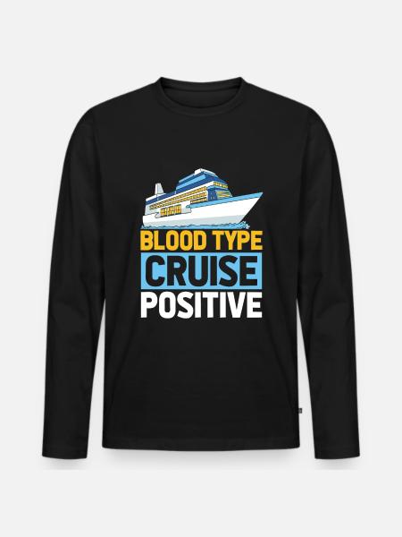 Cruise - Men's Premium Organic Long Sleeve Shirt - black