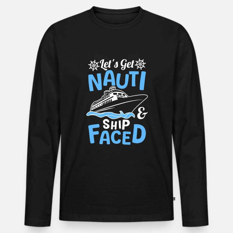 Kreuzfahrt - Männer Premium Bio Langarmshirt - Schwarz