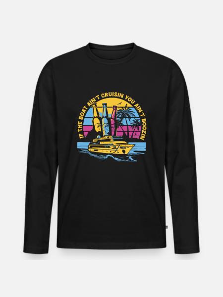 Cruise - Men's Premium Organic Long Sleeve Shirt - black
