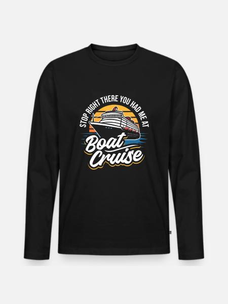 Croisière - T-shirt manches longues Premium bio Homme - noir