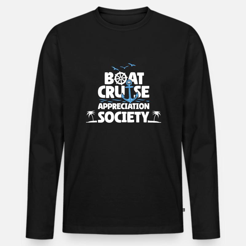 Kreuzfahrt - Männer Premium Bio Langarmshirt - Schwarz