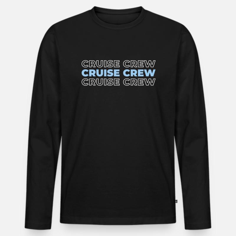 Kreuzfahrt - Männer Premium Bio Langarmshirt - Schwarz
