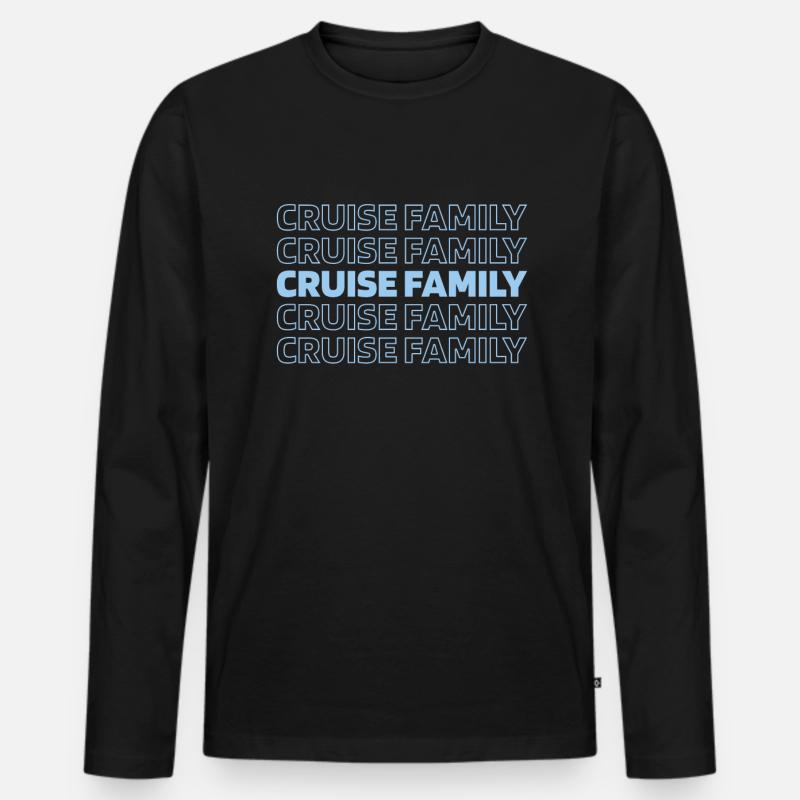 Kreuzfahrt - Männer Premium Bio Langarmshirt - Schwarz