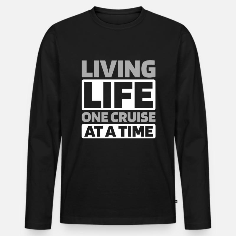 Kreuzfahrt - Männer Premium Bio Langarmshirt - Schwarz