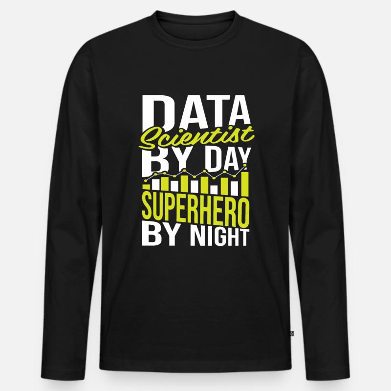 Data Science Data Analyst - Männer Premium Bio Langarmshirt - Schwarz