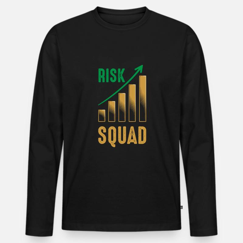 Aktuar Kader - Männer Premium Bio Langarmshirt - Schwarz