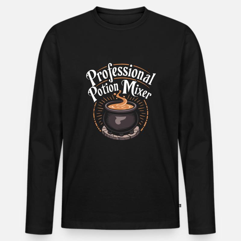Alchimist - Männer Premium Bio Langarmshirt - Schwarz