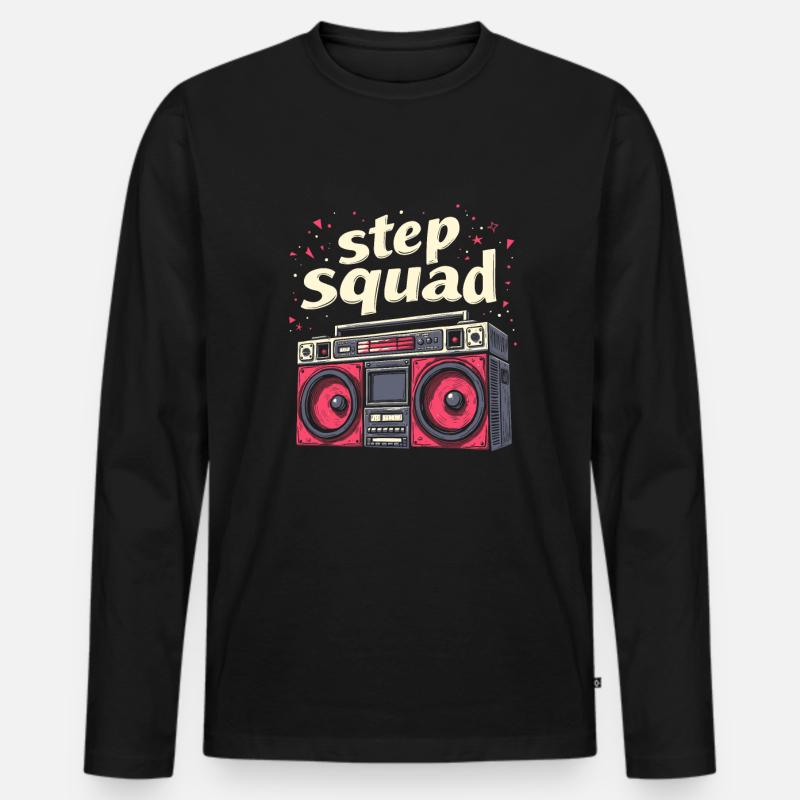 Choreograph Kader - Männer Premium Bio Langarmshirt - Schwarz