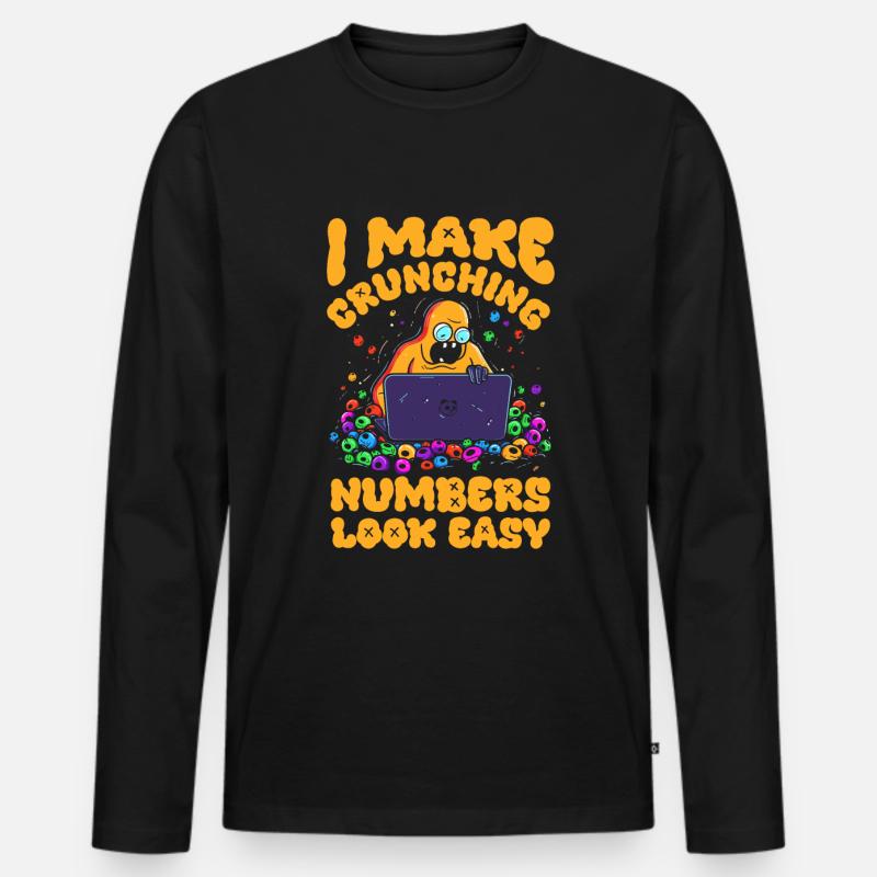 Data Science Data Analyst - Männer Premium Bio Langarmshirt - Schwarz
