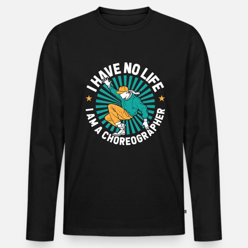 Choreograph - Männer Premium Bio Langarmshirt - Schwarz