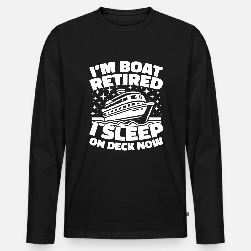 Kreuzfahrt Retired Retirement - Männer Premium Bio Langarmshirt - Schwarz