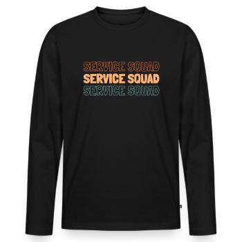Day Trading Day Trader Squad - T-shirt manches longues Premium bio Homme - noir - Devant - Nico (187cm)