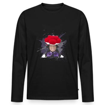 Black Forest Bollenhut Black Forest - Men's Premium Organic Long Sleeve Shirt - black - Front - Nico (187cm)