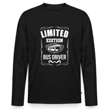 Bus Driver School Bus - Männer Premium Bio Langarmshirt - Schwarz - Vorne - Nico (187cm)
