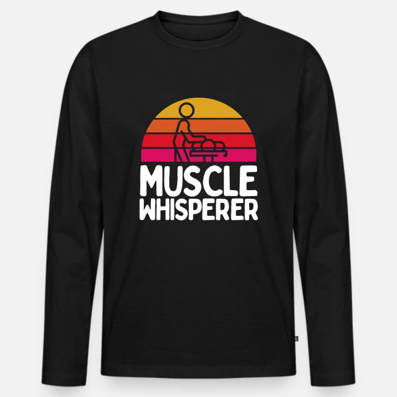 Massage Therapist - Männer Premium Bio Langarmshirt - Schwarz