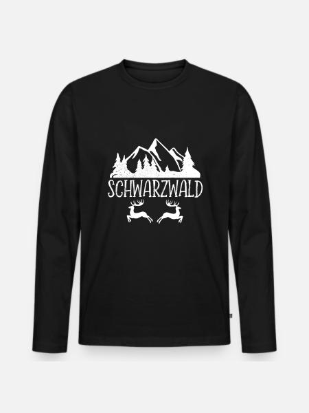 Schwarzwald Schwarzwald - Männer Premium Bio Langarmshirt - Schwarz