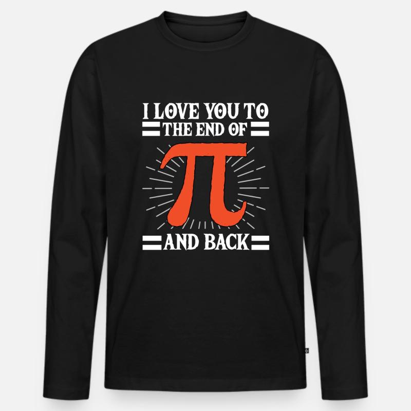 Pi Day Lehrer Pi Zahl Mathematik - Männer Premium Bio Langarmshirt - Schwarz