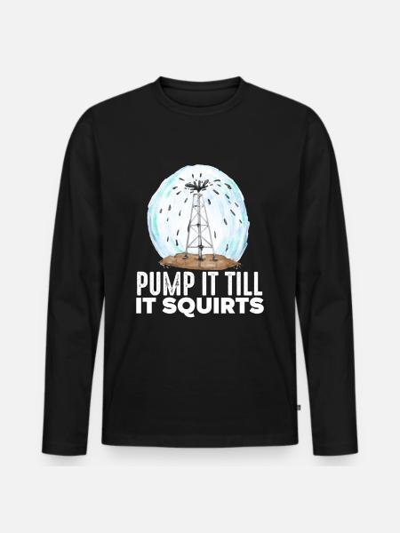 Oilfield Worker Drilling Roughneck - Men's Premium Organic Long Sleeve Shirt - black