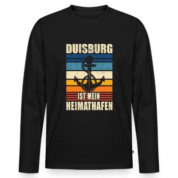 Ruhrgebiet Souvenir - Männer Premium Bio Langarmshirt - Schwarz - Vorne - Nico (187cm)