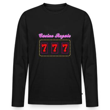 777 casino jackpot symbol - Männer Premium Bio Langarmshirt - Schwarz - Vorne - Nico (187cm)