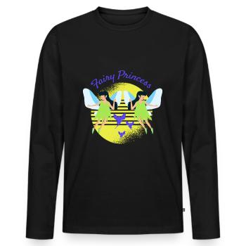 Fee zaubern Zauberstab Zahnarzt - Männer Premium Bio Langarmshirt - Schwarz - Vorne - Nico (187cm)