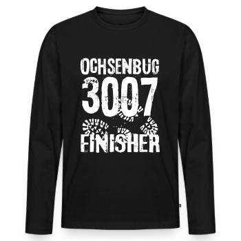 Ochsenbug 3007 Hohe Tauern Venediger Bergsteiger - T-shirt manches longues Premium bio Homme - noir - Devant - Nico (187cm)