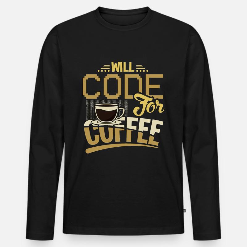 Software Engineering EDP Software Developer - Men's Premium Organic Long Sleeve Shirt - black